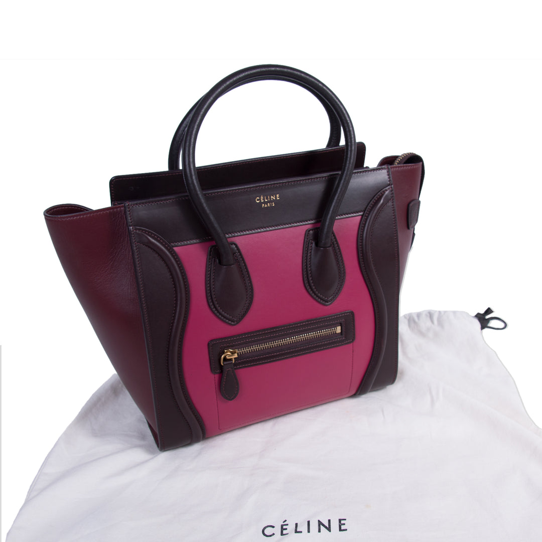 Celine Tricolor Micro Luggage Tote Bag Bags Celine - Shop authentic new pre-owned designer brands online at Re-Vogue