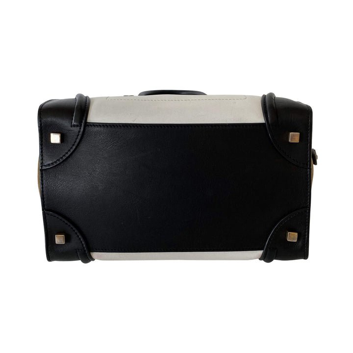 Céline Tricolor Mini Luggage Tote Bag