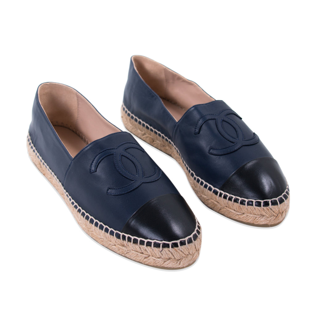 Chanel Lambskin Leather CC Espadrilles Shoes Chanel - Shop authentic new pre-owned designer brands online at Re-Vogue