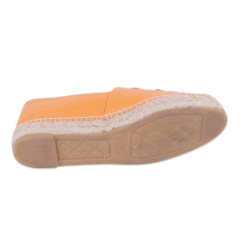 Chanel Lambskin Leather CC Espadrilles Shoes Chanel - Shop authentic new pre-owned designer brands online at Re-Vogue