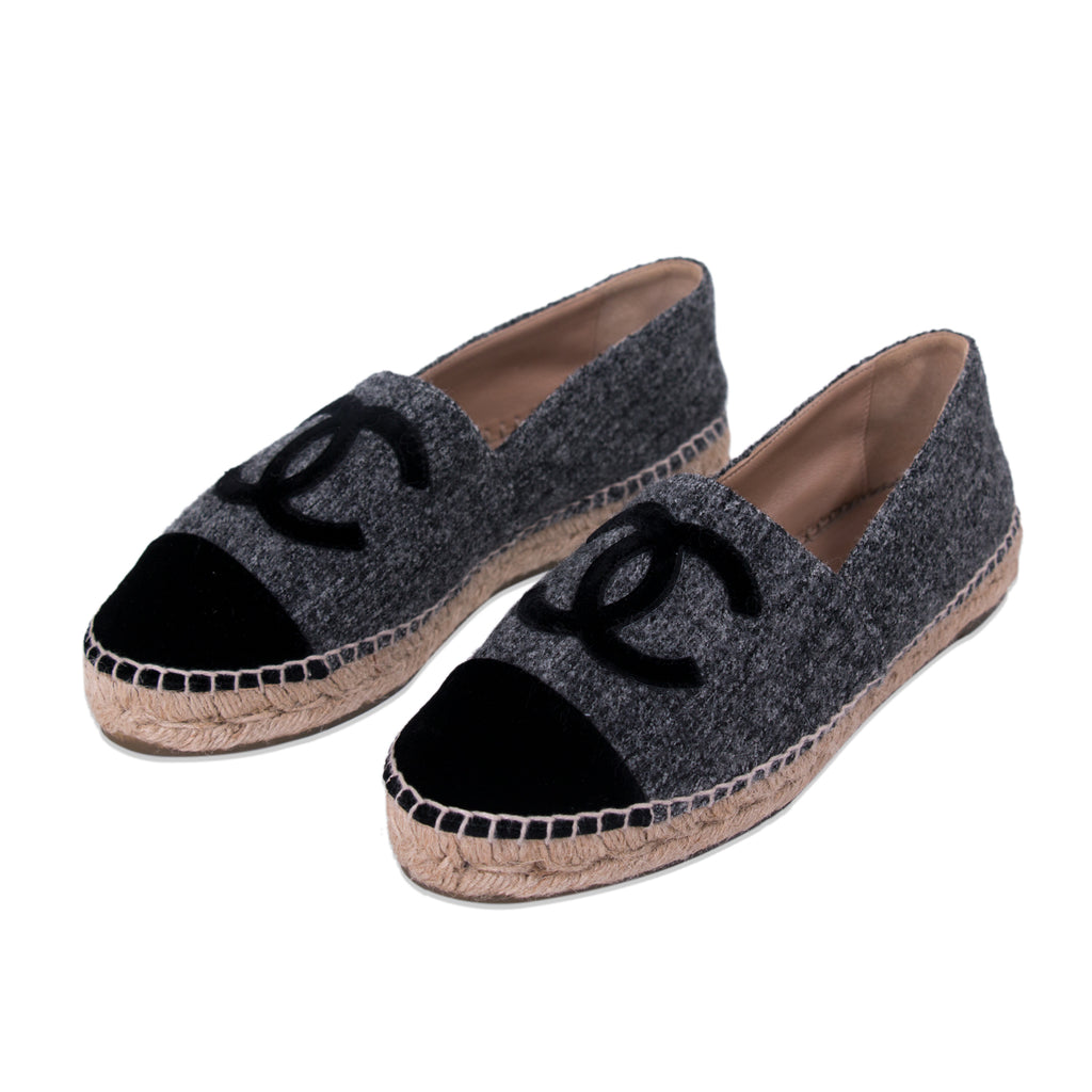 Chanel 2016 CC Tweed Espadrilles Shoes Chanel - Shop authentic new pre-owned designer brands online at Re-Vogue