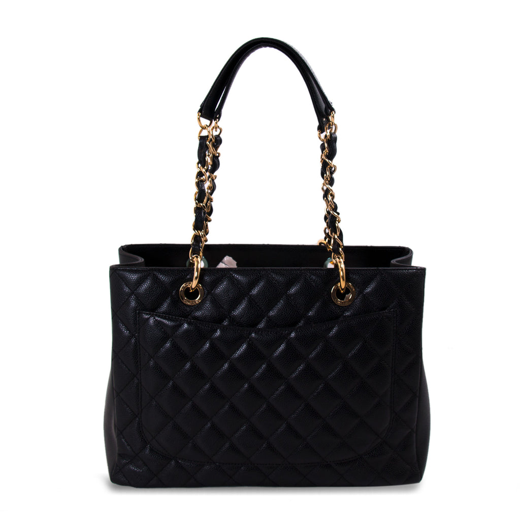 Chanel Black Caviar Grand Shopping Tote Bag Bags Chanel - Shop authentic new pre-owned designer brands online at Re-Vogue