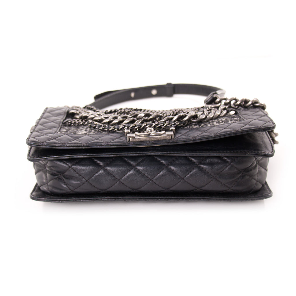 Chanel New Medium Enchained Boy Flap Bag Bags Chanel - Shop authentic new pre-owned designer brands online at Re-Vogue