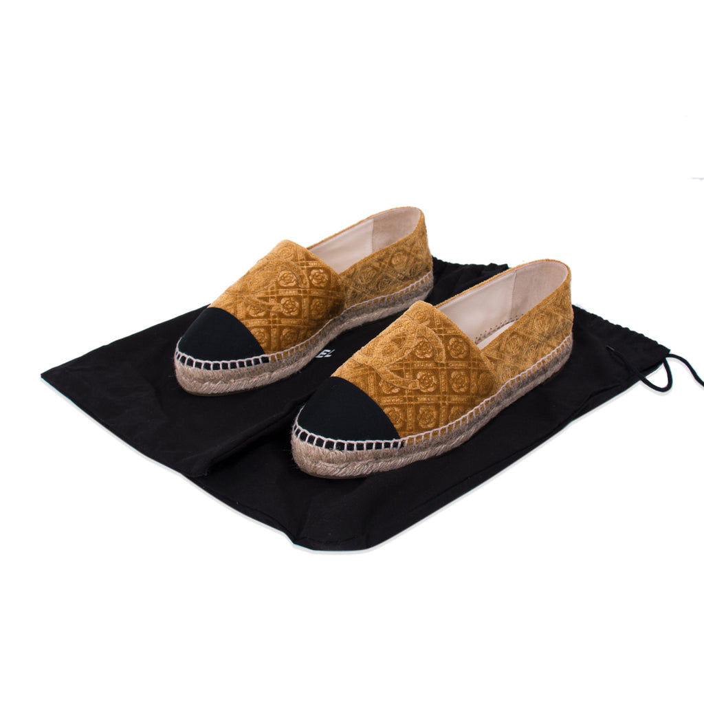 Chanel Velvet CC Espadrilles Shoes Chanel - Shop authentic new pre-owned designer brands online at Re-Vogue