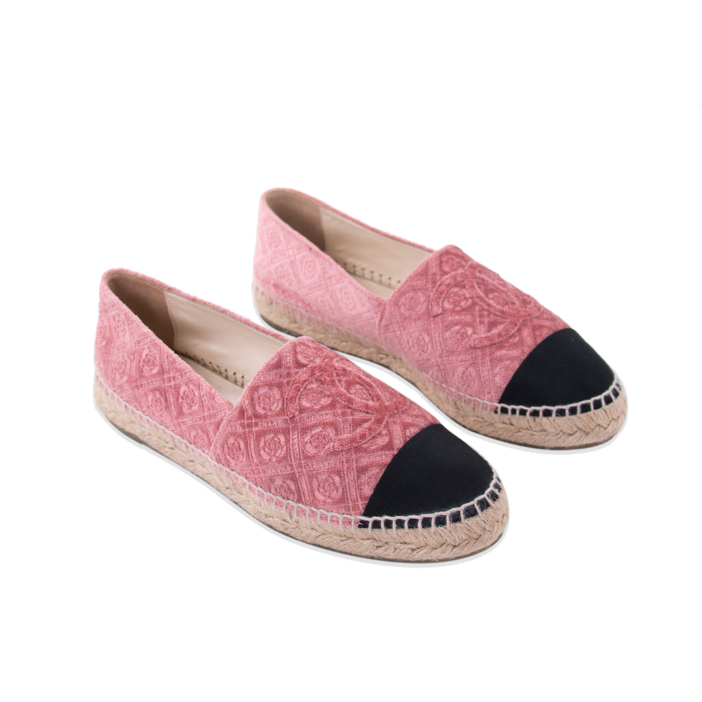 Chanel Velvet CC Espadrilles Shoes Chanel - Shop authentic new pre-owned designer brands online at Re-Vogue