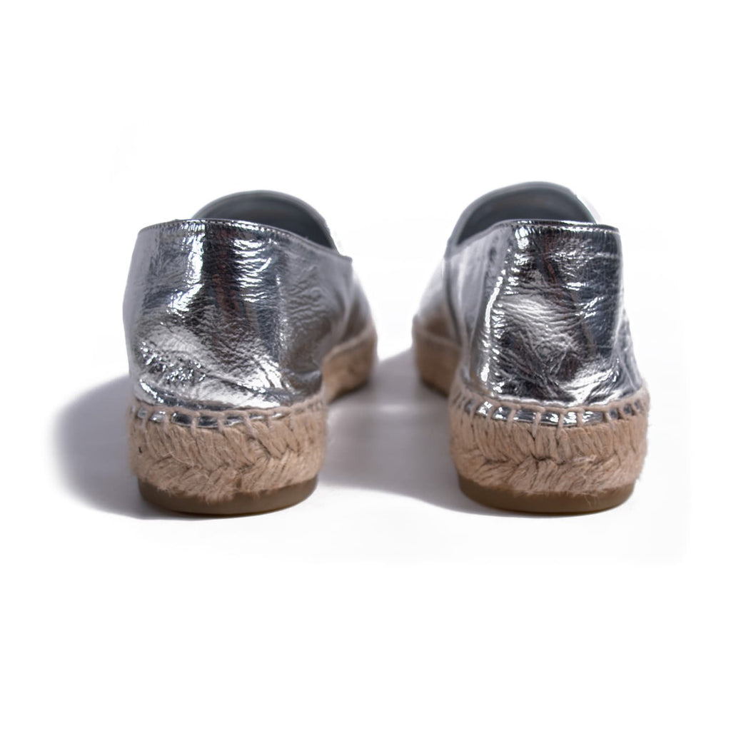 Chanel Metallic Leather CC Espadrilles Shoes Chanel - Shop authentic new pre-owned designer brands online at Re-Vogue