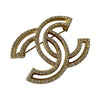 Chanel CC Logo Strass Pin Brooch