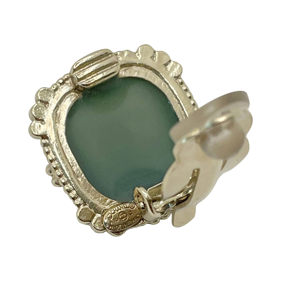 Chanel CC Logo Stud Earrings - revogue