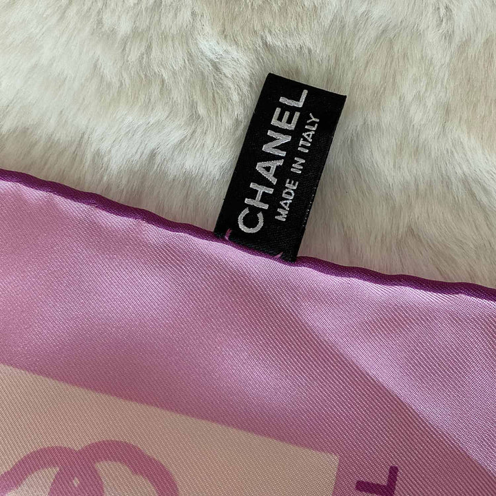 Chanel Interlocking CC Logo Silk Scarf - revogue