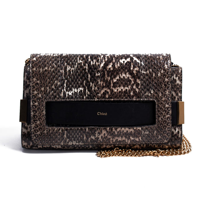 Chloé Snakeskin Medium Elle Bag Bags Chloé - Shop authentic new pre-owned designer brands online at Re-Vogue