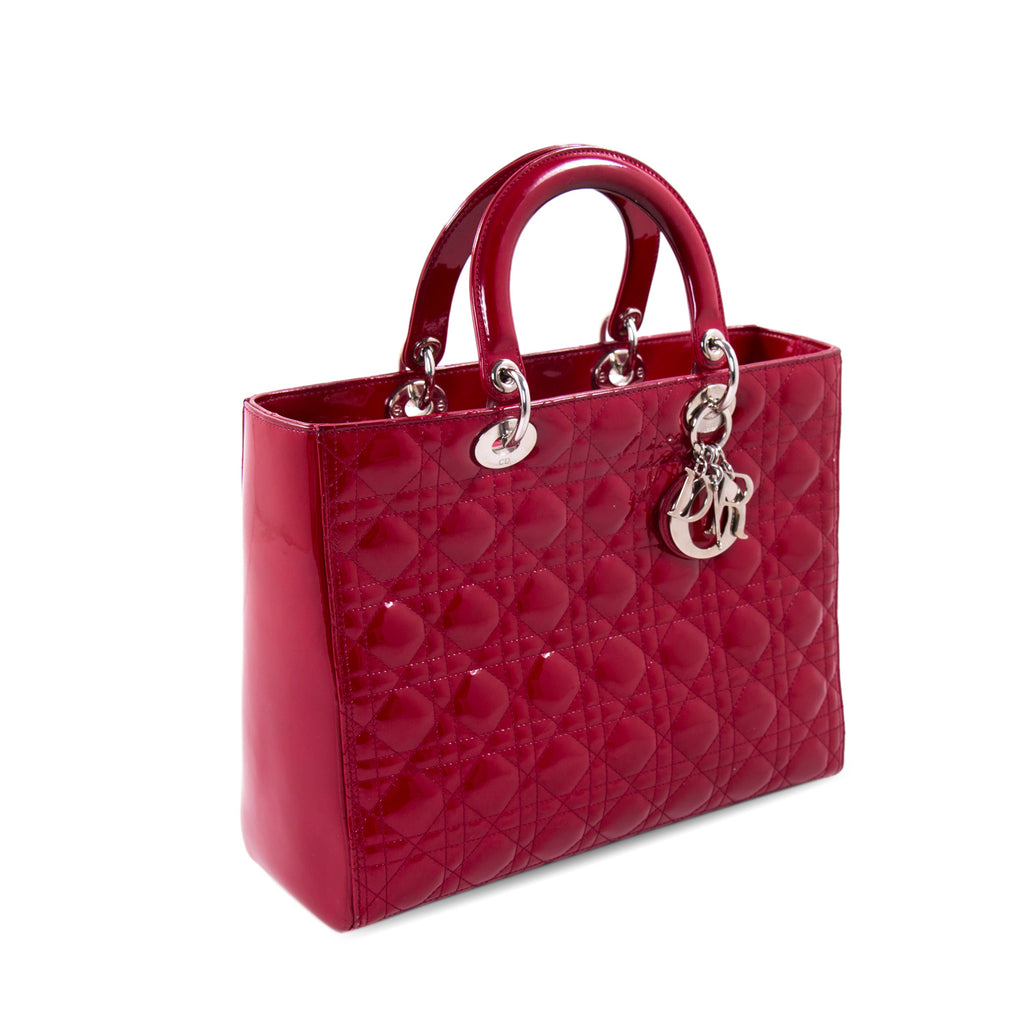 Christian Dior Large Patent Lady Dior Bags Dior - Shop authentic new pre-owned designer brands online at Re-Vogue