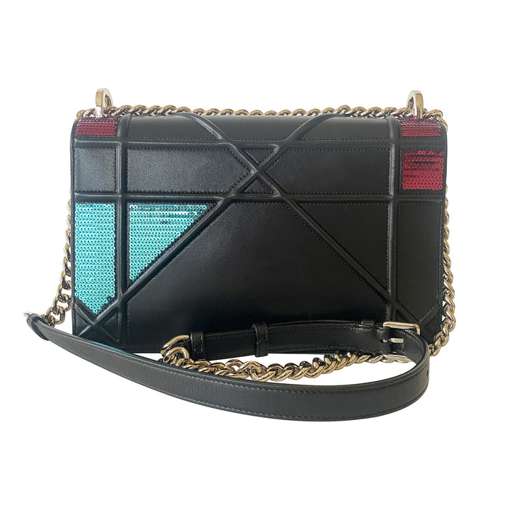 Christian Dior Sequin Diorama Medium Shoulder Bag - revogue