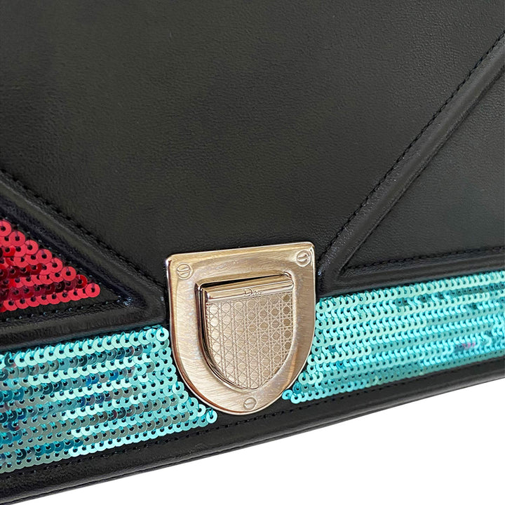 Christian Dior Sequin Diorama Medium Shoulder Bag - revogue