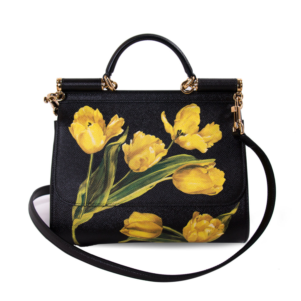 Dolce & Gabbana Tulip Prints Sicily Bag Bags Dolce & Gabbana - Shop authentic new pre-owned designer brands online at Re-Vogue