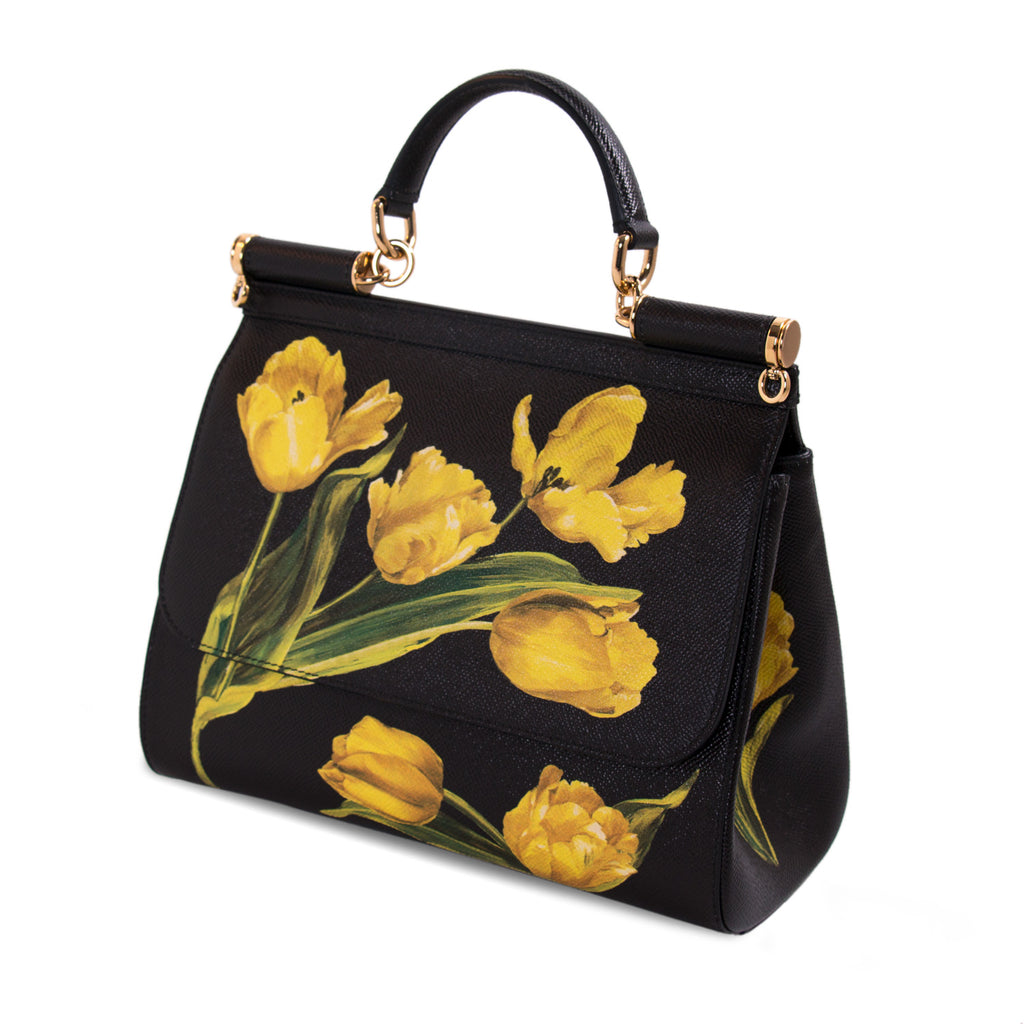 Dolce & Gabbana Tulip Prints Sicily Bag Bags Dolce & Gabbana - Shop authentic new pre-owned designer brands online at Re-Vogue