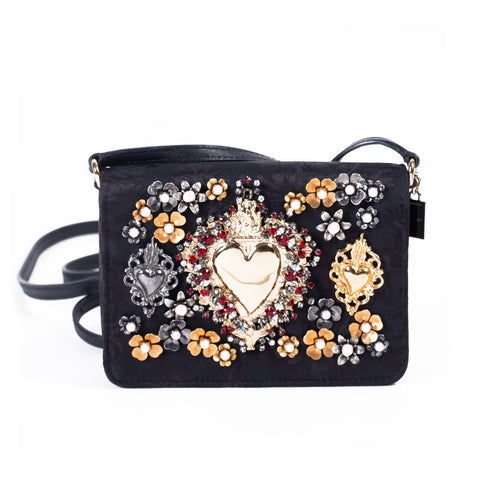 Dolce & Gabbana Floral Fabric Cross Body Bag