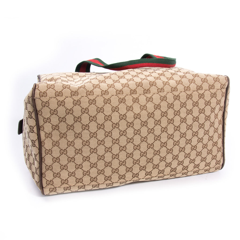 Gucci Web Duffle Bag - revogue