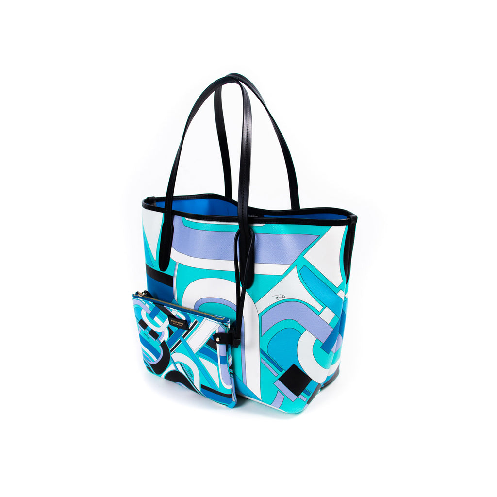 Emilio Pucci Leather Trim Tote Bag Bags Emilio Pucci - Shop authentic new pre-owned designer brands online at Re-Vogue