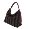 Fendi Leather-Trimmed Pequin Hobo Bag Bags Fendi - Shop authentic new pre-owned designer brands online at Re-Vogue