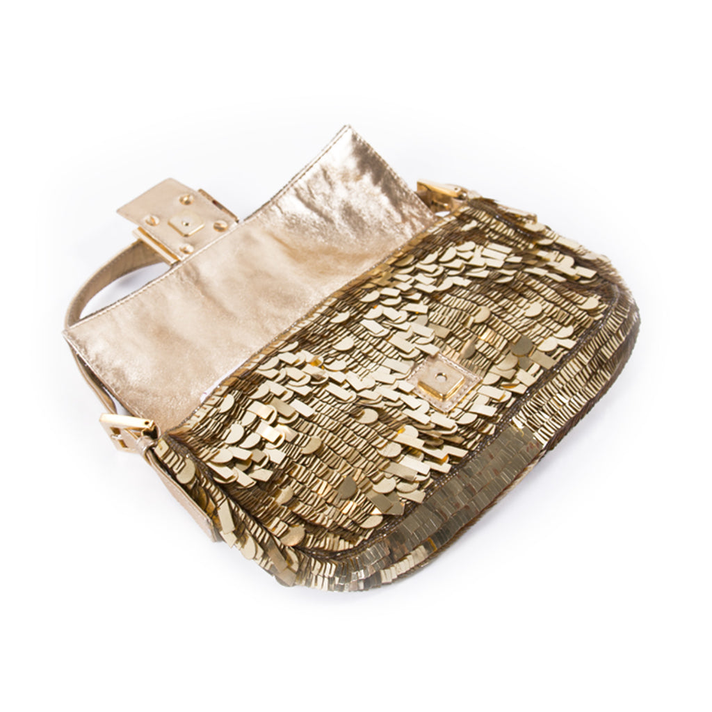 Fendi Gold Sequin Baguette Bags Fendi - Shop authentic new pre-owned designer brands online at Re-Vogue