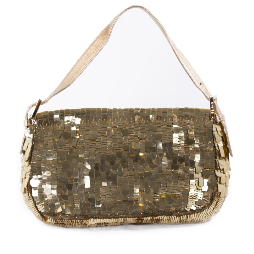 Fendi Gold Sequin Baguette Bags Fendi - Shop authentic new pre-owned designer brands online at Re-Vogue