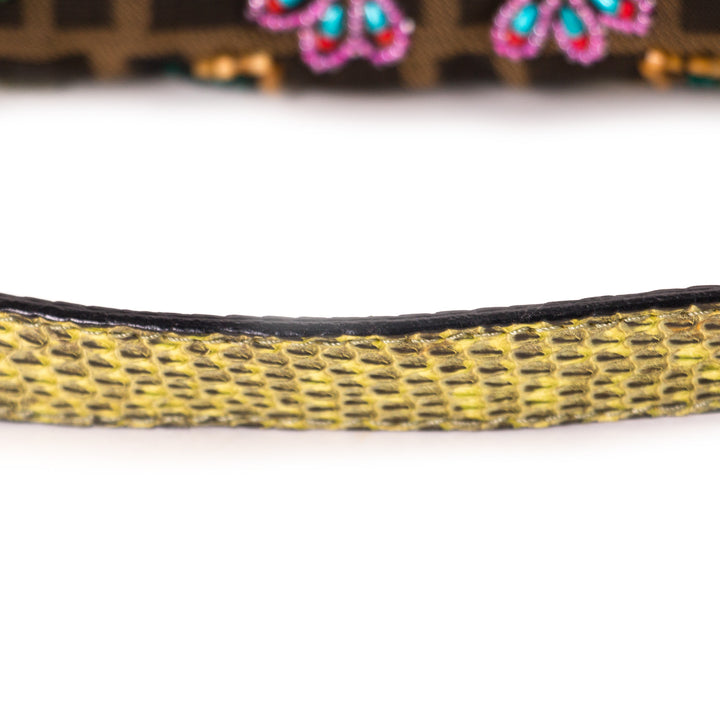 Fendi Floral Beaded Zucca Mini Baguette Bags Fendi - Shop authentic new pre-owned designer brands online at Re-Vogue