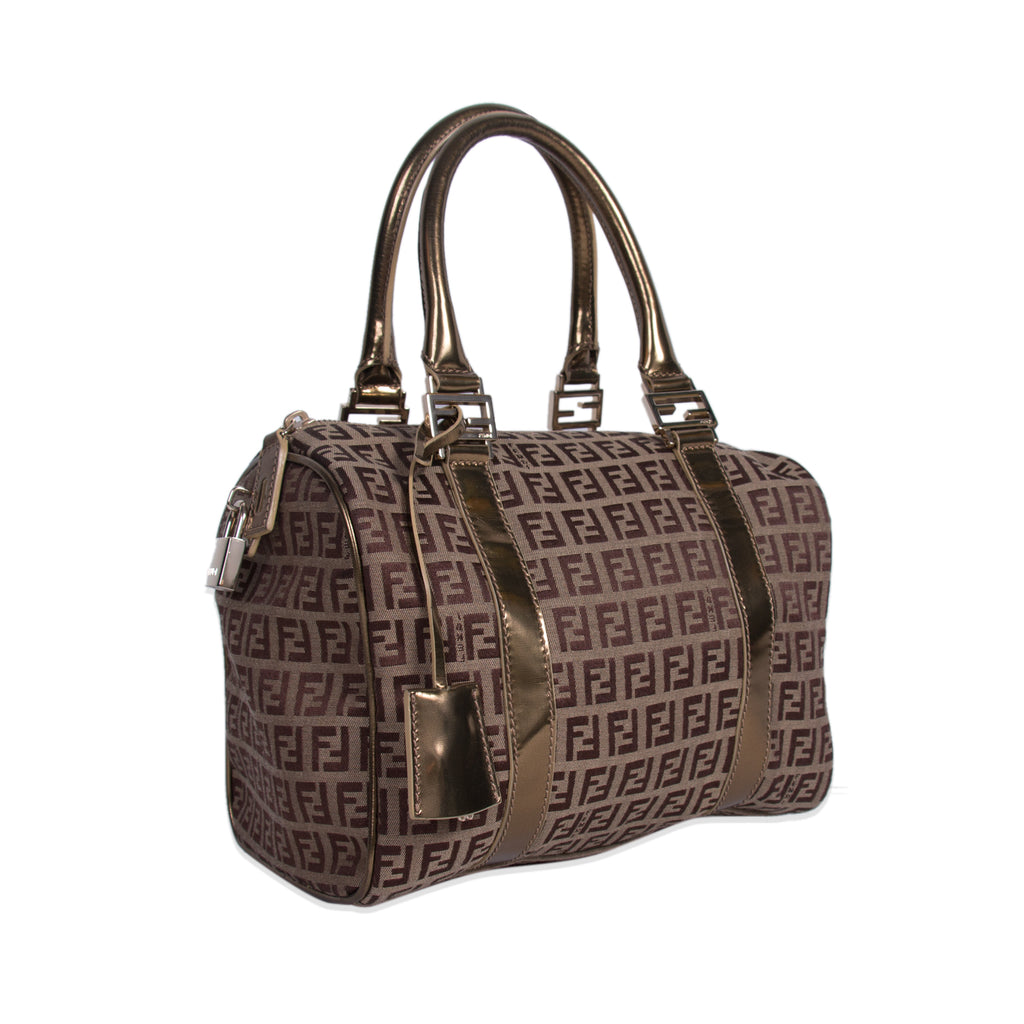 Fendi Zucca Spalmati Boston Bag Bags Fendi - Shop authentic new pre-owned designer brands online at Re-Vogue