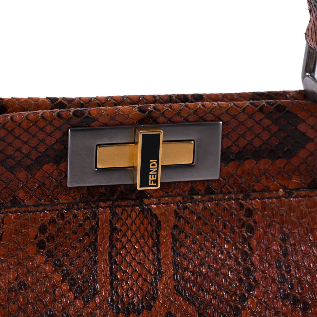 Fendi Python Medium Peekaboo Bag Bags Fendi - Shop authentic new pre-owned designer brands online at Re-Vogue