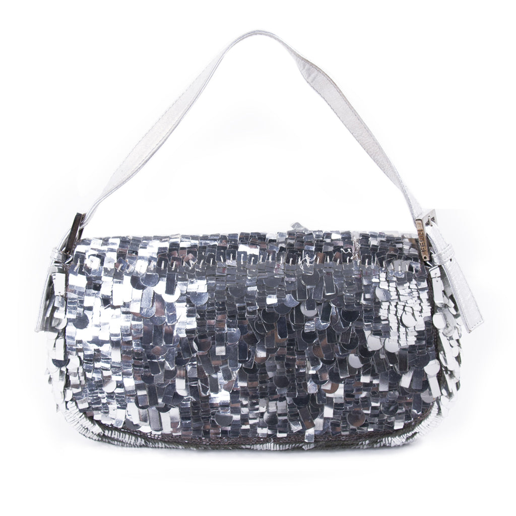 Fendi Silver Sequin Baguette Bags Fendi - Shop authentic new pre-owned designer brands online at Re-Vogue