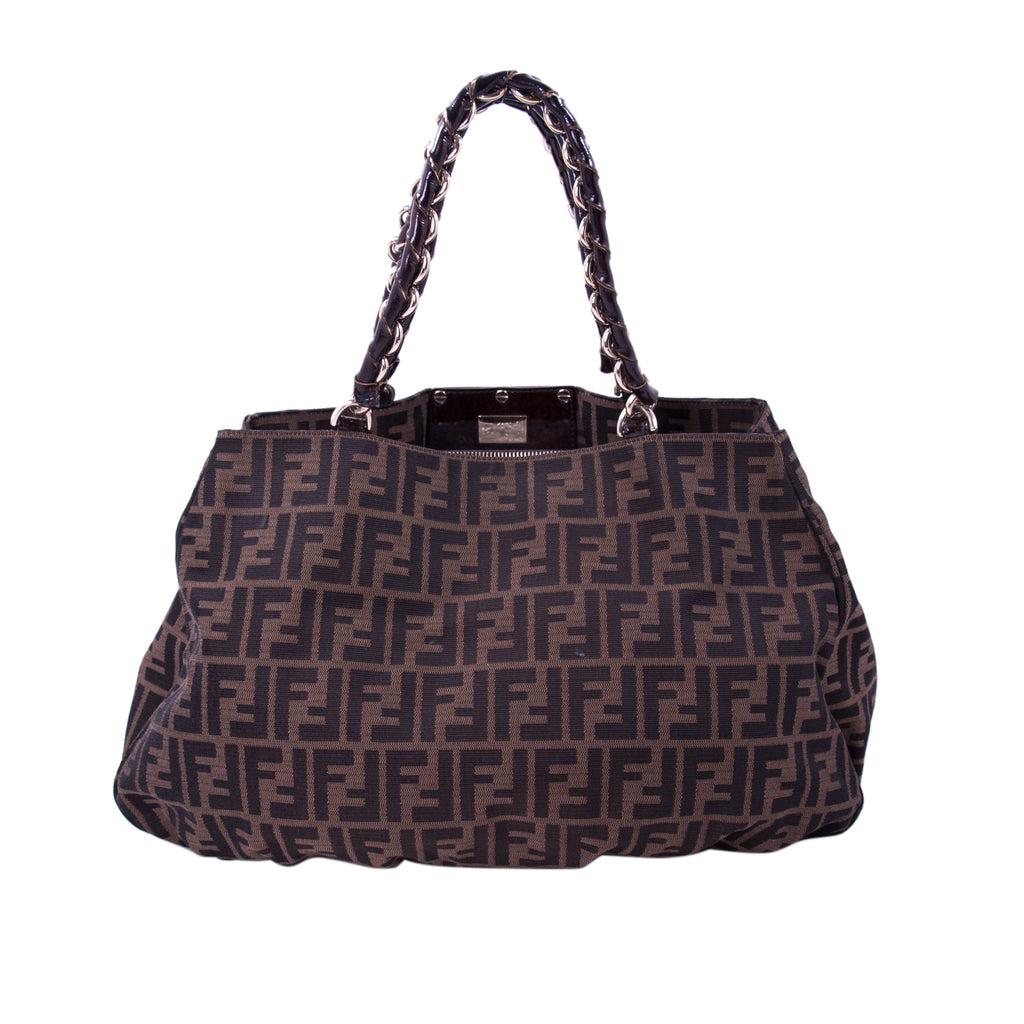 Fendi Mia Zucca Large Canvas Bag Bags Fendi - Shop authentic new pre-owned designer brands online at Re-Vogue