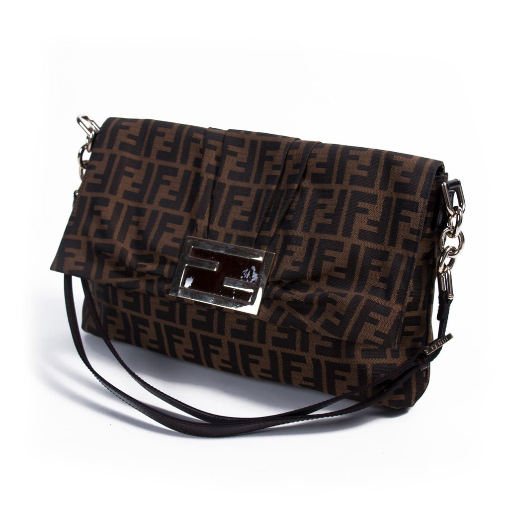 Fendi Zucca Mia Flap Bag Bags Fendi - Shop authentic new pre-owned designer brands online at Re-Vogue