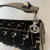 Fendi Kan I Zucca Velvet Medium Shoulder Bag