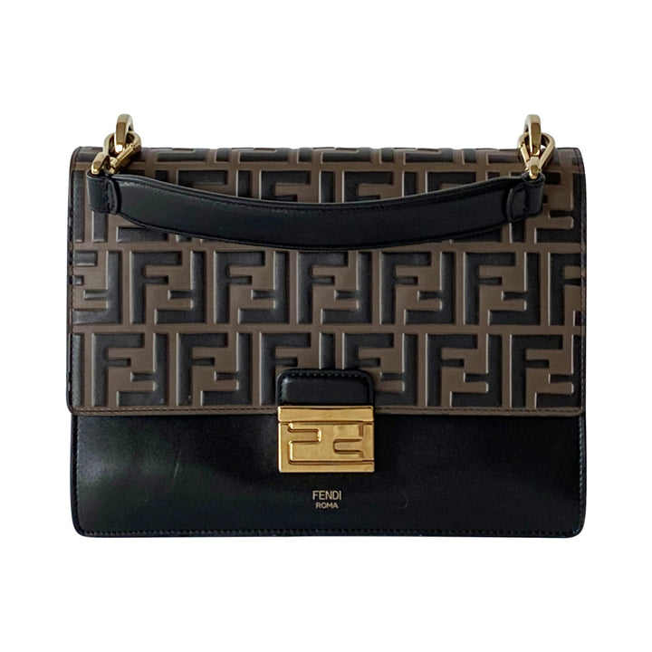 Fendi Kan U Leather Bag - revogue