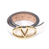 Valentino Leather Logo Belt - revogue