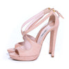 Miu Miu Nude Leather Sandals - revogue