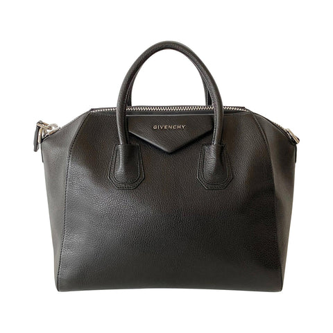 Givenchy Black Goatskin Leather Small Pandora Bag