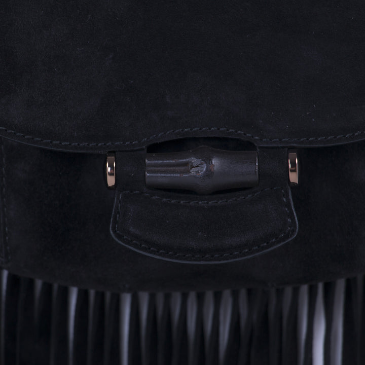 Gucci Nouveau Black Fringe Suede Bag Bags Gucci - Shop authentic new pre-owned designer brands online at Re-Vogue