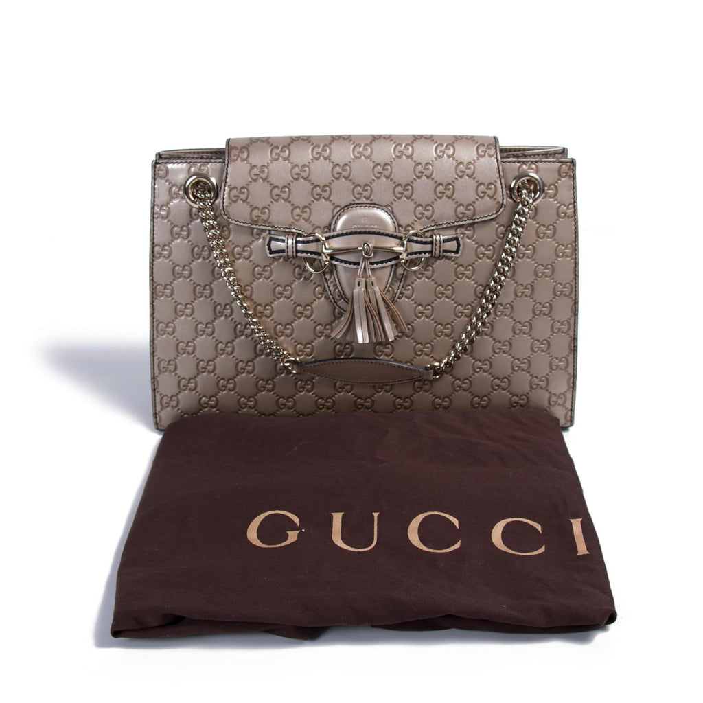 Gucci Emily Large Chain Shoulder Bag Bags Gucci - Shop authentic new pre-owned designer brands online at Re-Vogue