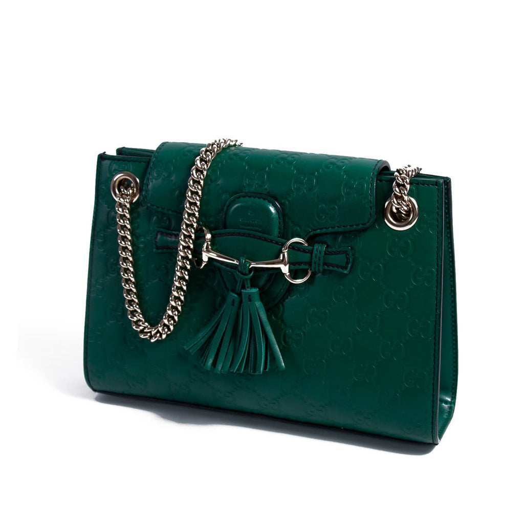 Gucci Emily Small Chain Shoulder Bag Bags Gucci - Shop authentic new pre-owned designer brands online at Re-Vogue