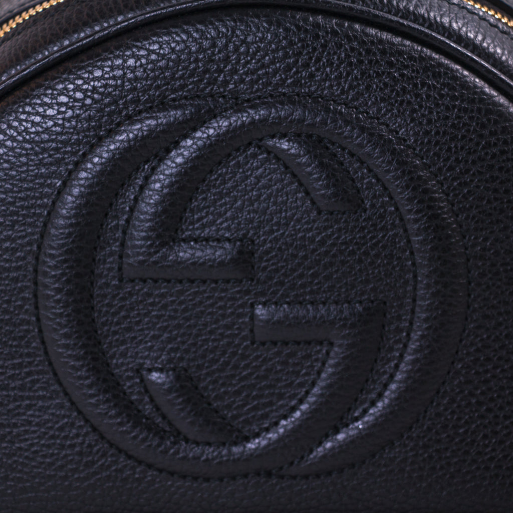 Gucci Soho Textured-Leather Backpack Bags Gucci - Shop authentic new pre-owned designer brands online at Re-Vogue