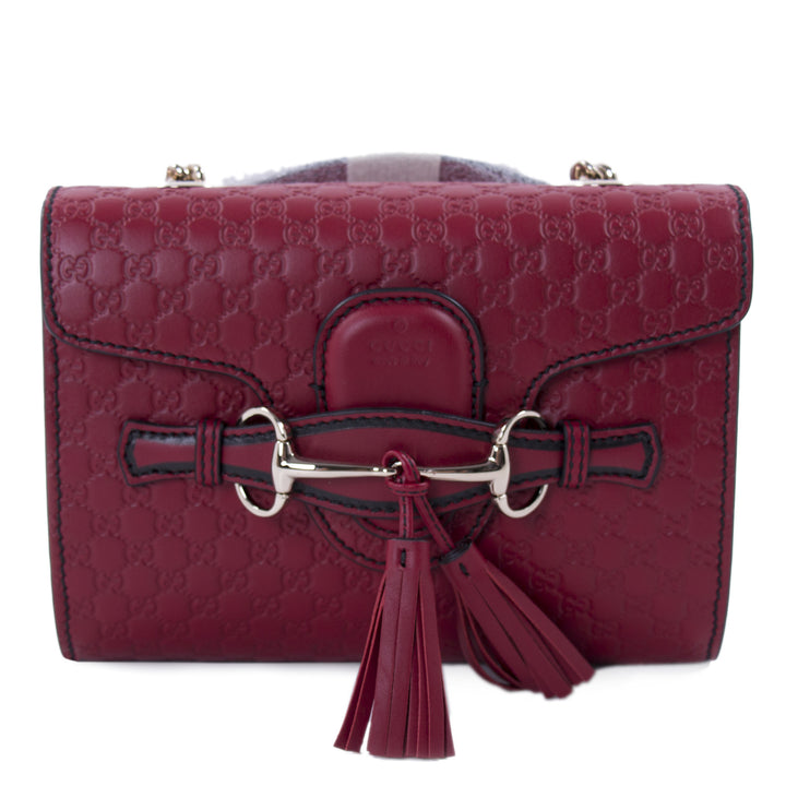 Gucci Guccissima Emily Small Chain Shoulder Bag Bags Gucci - Shop authentic new pre-owned designer brands online at Re-Vogue