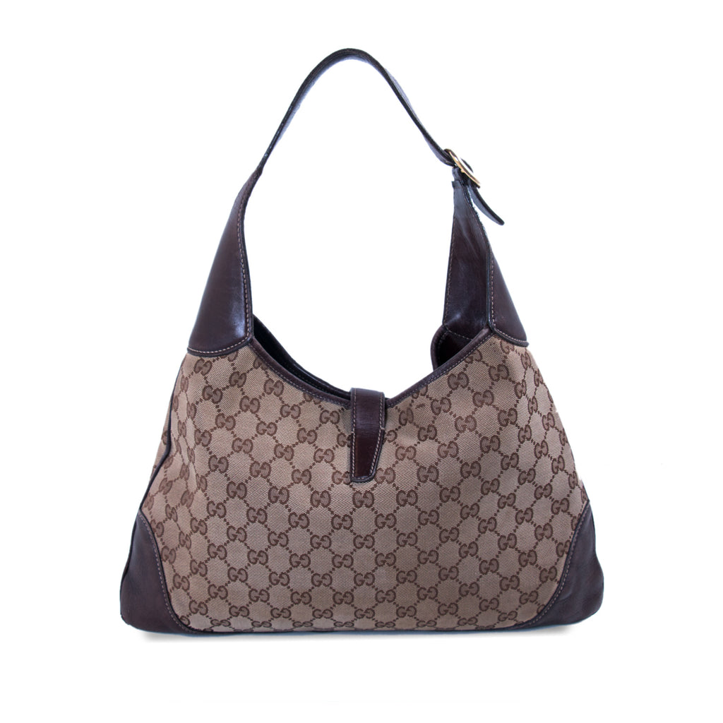 Gucci Jackie Web Stripe Shoulder Bag Bags Gucci - Shop authentic new pre-owned designer brands online at Re-Vogue