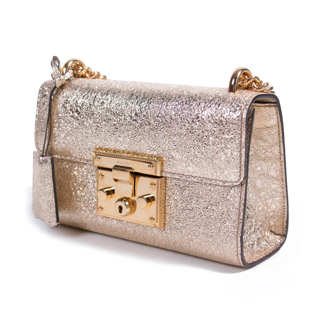 Gucci Metallic Padlock Shoulder Bag Bags Gucci - Shop authentic new pre-owned designer brands online at Re-Vogue