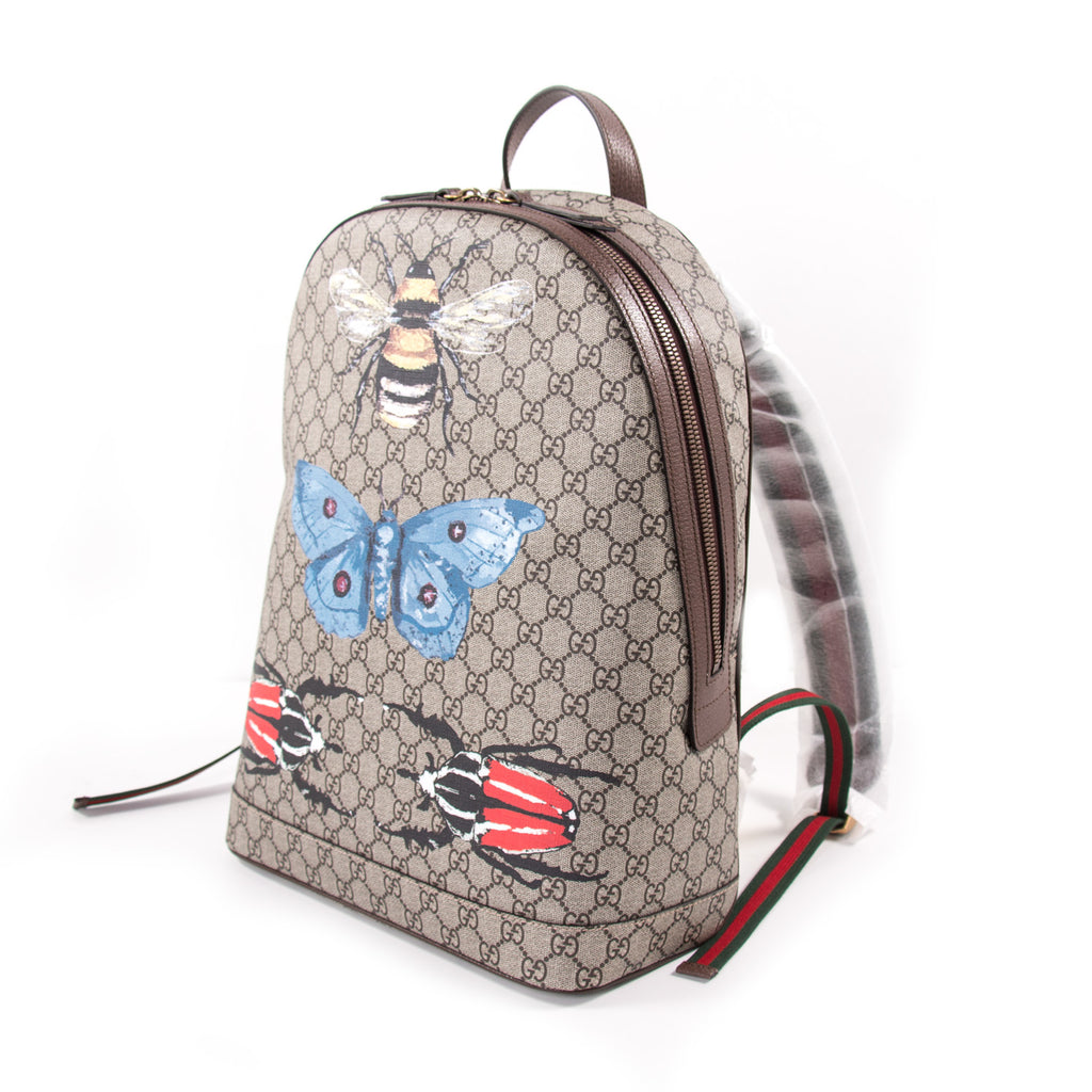 Gucci Supreme GG Insect Backpack Bags Gucci - Shop authentic new pre-owned designer brands online at Re-Vogue