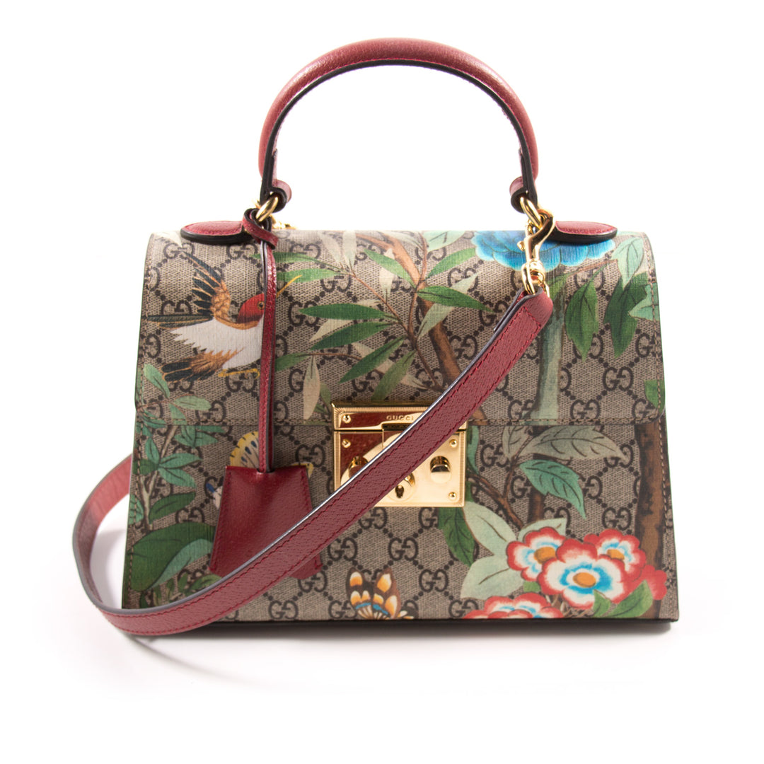 Gucci GG Supreme Tian Padlock Top Handle Bag Bags Gucci - Shop authentic new pre-owned designer brands online at Re-Vogue