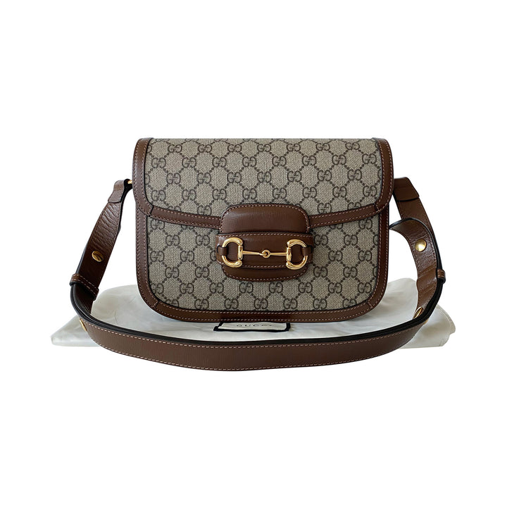 Gucci GG Horsebit 1955 Shoulder Bag - revogue