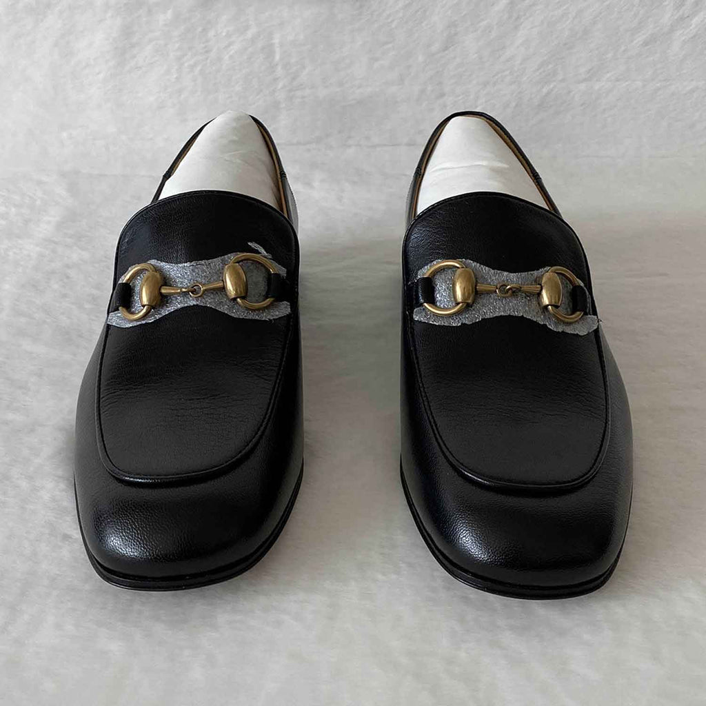 Gucci Brixton GG Leather Loafers