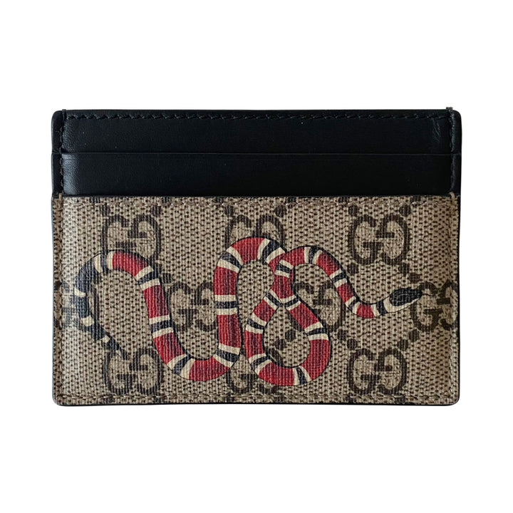 Gucci Kingsnake GG Supreme Card Holder