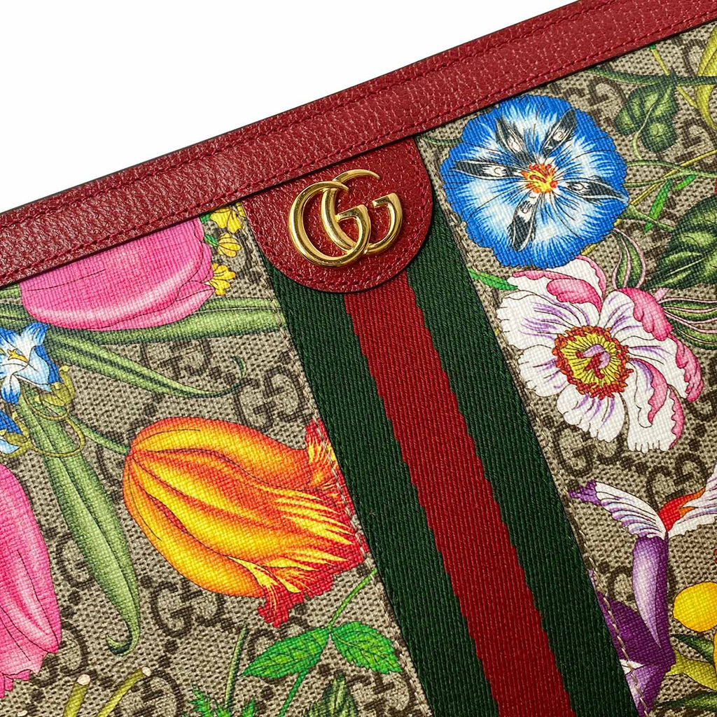 Gucci GG Web Ophidia Floral Toiletry Pouch