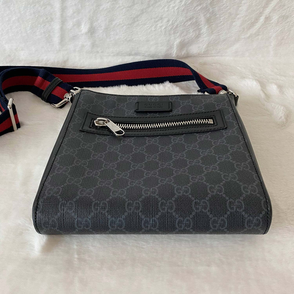 Gucci GG Leather Messenger Bag